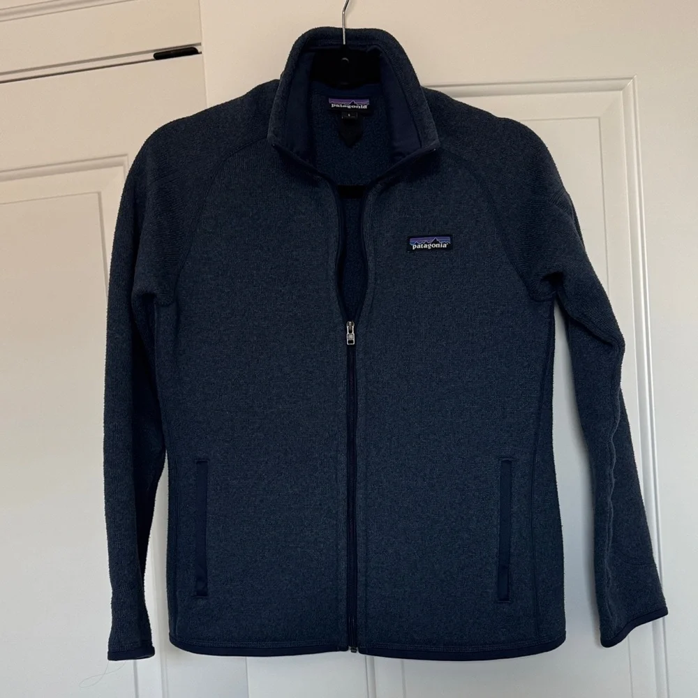Patagonia Dark Blue Better Sweater Full Zip Jacket - Picture 1 of 3